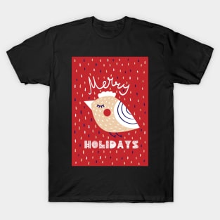 Merry Holidays from Bird T-Shirt